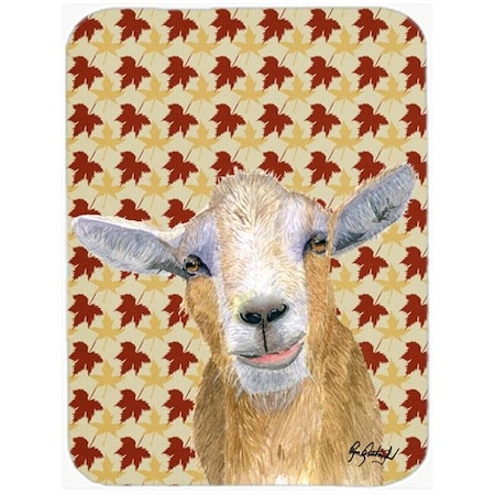 Carolines Treasures RDR3027LCB 15 X 12 In. Fall Leaves Goat Glass Cutting Board Large Size